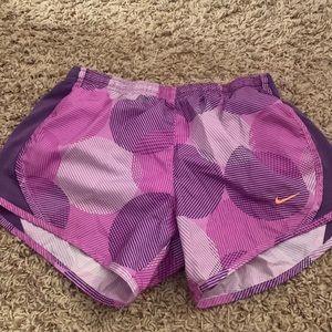 Purple Nike shorts size youth large